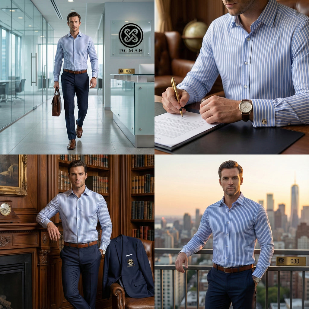 blue Striped shirt - 030