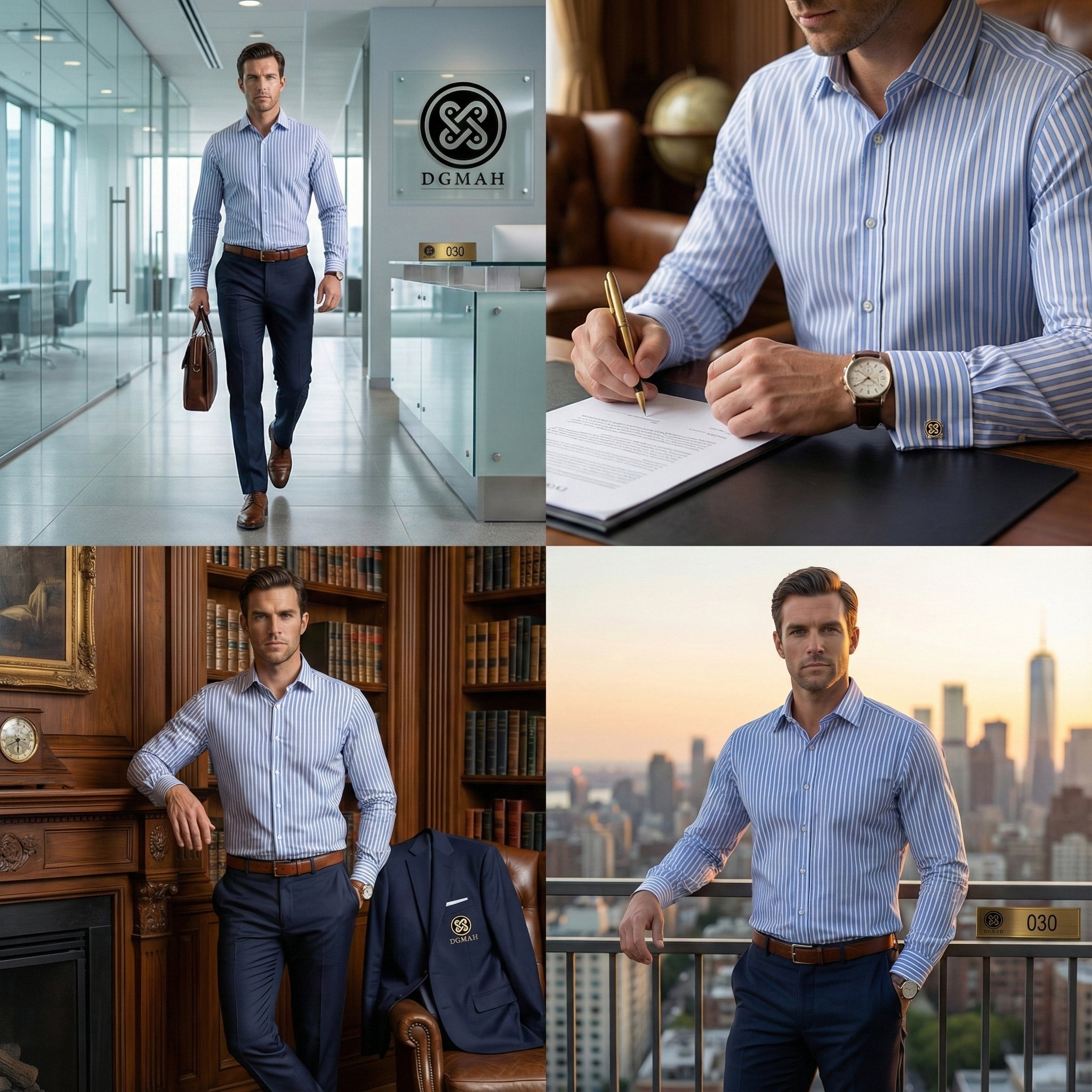 blue Striped shirt - 030