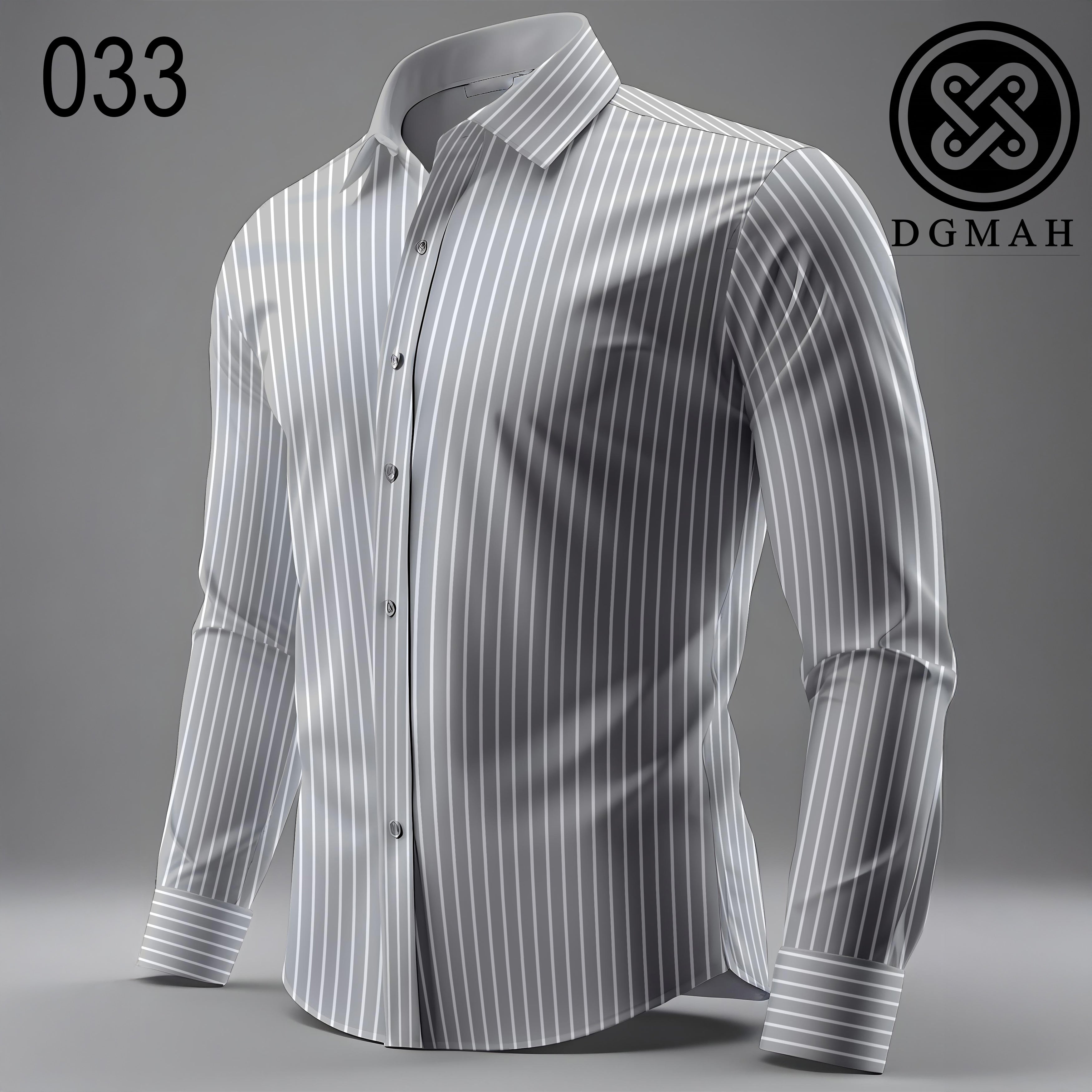 Gray Striped shirt - 033