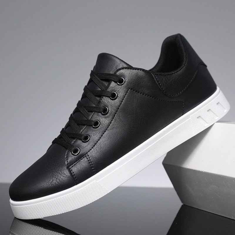 The Classic — Everyday Court Sneaker (Black / Tan)