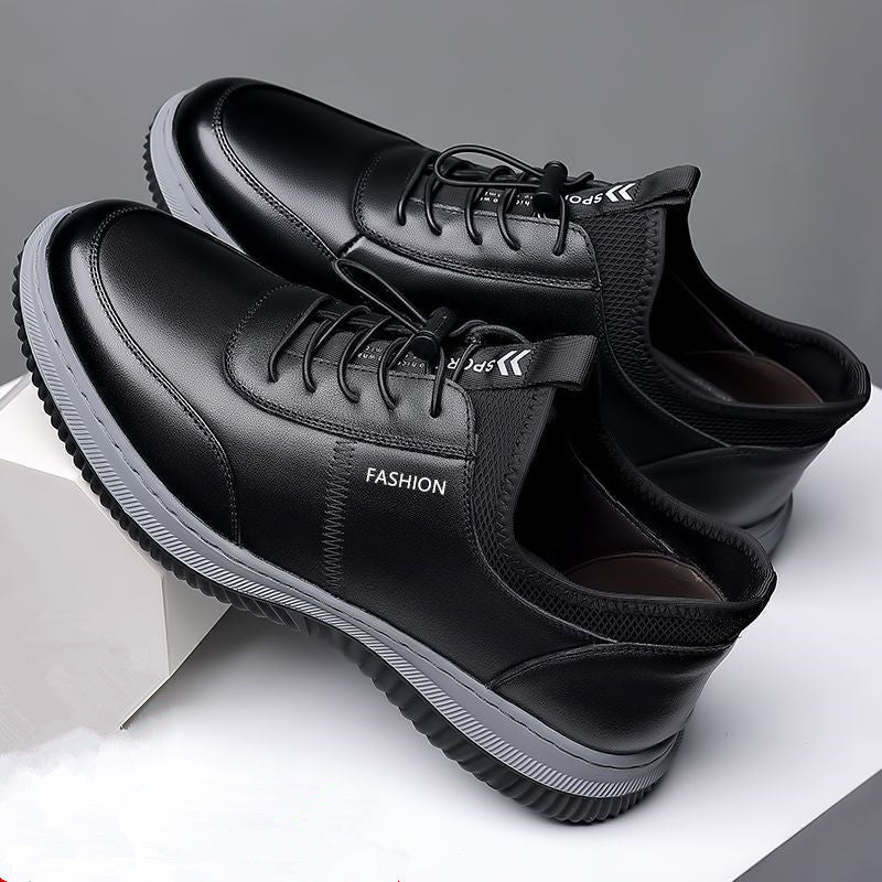 The Smart Step — Leather Dress-Casual Shoe (Black)
