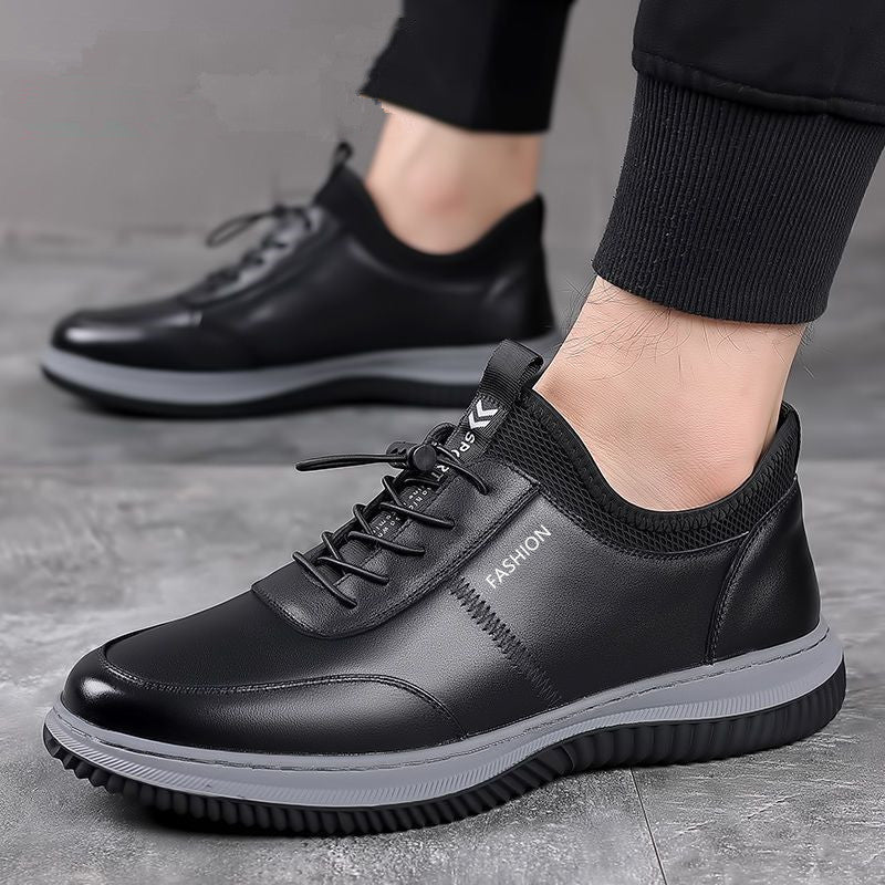 The Smart Step — Leather Dress-Casual Shoe (Black)