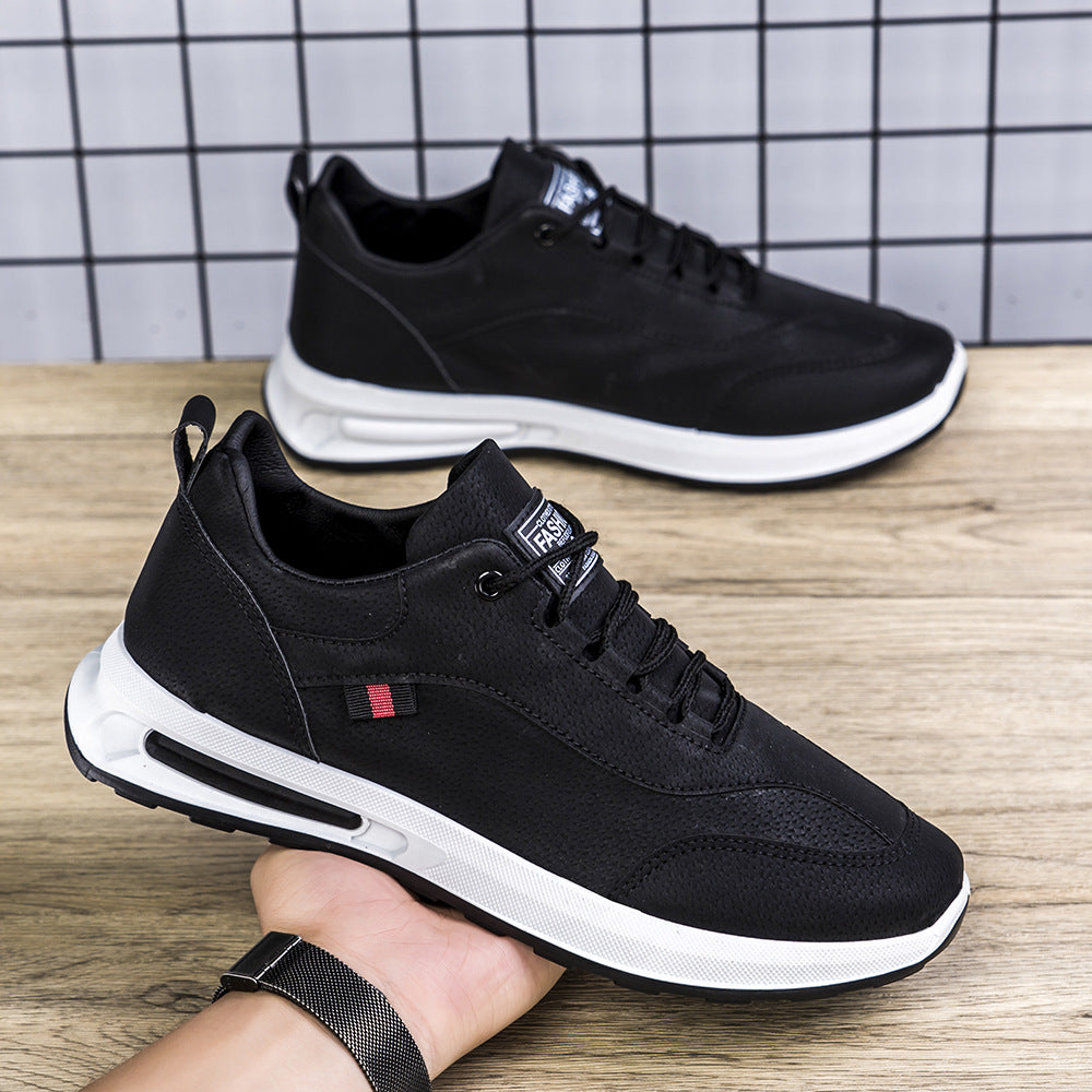 The Daily Driver — Cushioned Casual Sneaker (Tan / Black)