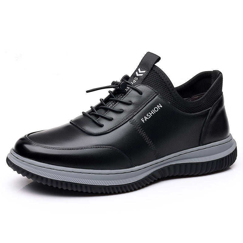 The Smart Step — Leather Dress-Casual Shoe (Black)