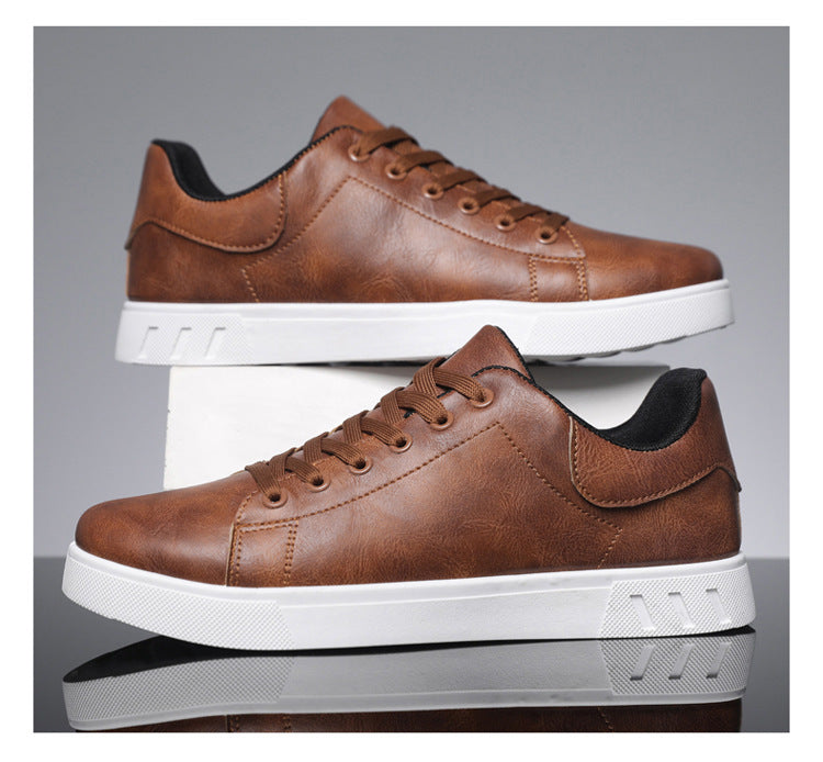 The Classic — Everyday Court Sneaker (Black / Tan)
